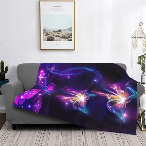 Couverture microfibre violette EdWal jeté de lit léger - 5