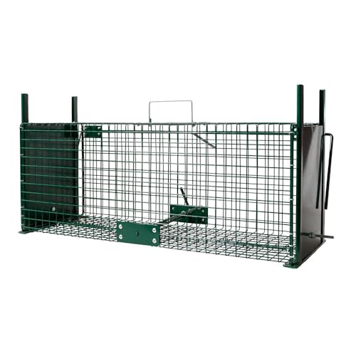 BOXTRAP - Boîte à Fauve 2 Portes - Piège pour Rats, Fouines et Autres Petits Nuisibles - avec 2 Portes Coulissantes - 64 x 21 x 21 cm