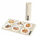 食品保温プレート 電気保温トレイ Laudlife 多機能食品断熱ボード フードウォーマー ホットプレート 収納袋付き/お手入れも簡単/温度調節可/折りたたみ式