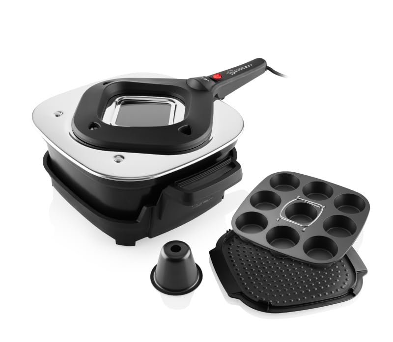 ETA Elektrischer Back- und Grilltopf Pecenka Sweet Family 6 L I Multifunktionskocher zum Kochen, Backen, Schmoren & Überbacken inkl. Backzubehör I Antihaft-Topf I 560 W