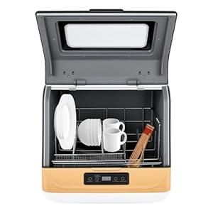 WFIETN Tragbarer Tischgeschirrspüler Gold