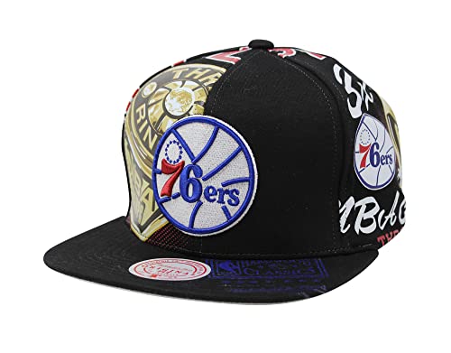 Mitchell & Ness Mens Philadelphia 76ers Shirt Remix Snapback Cap