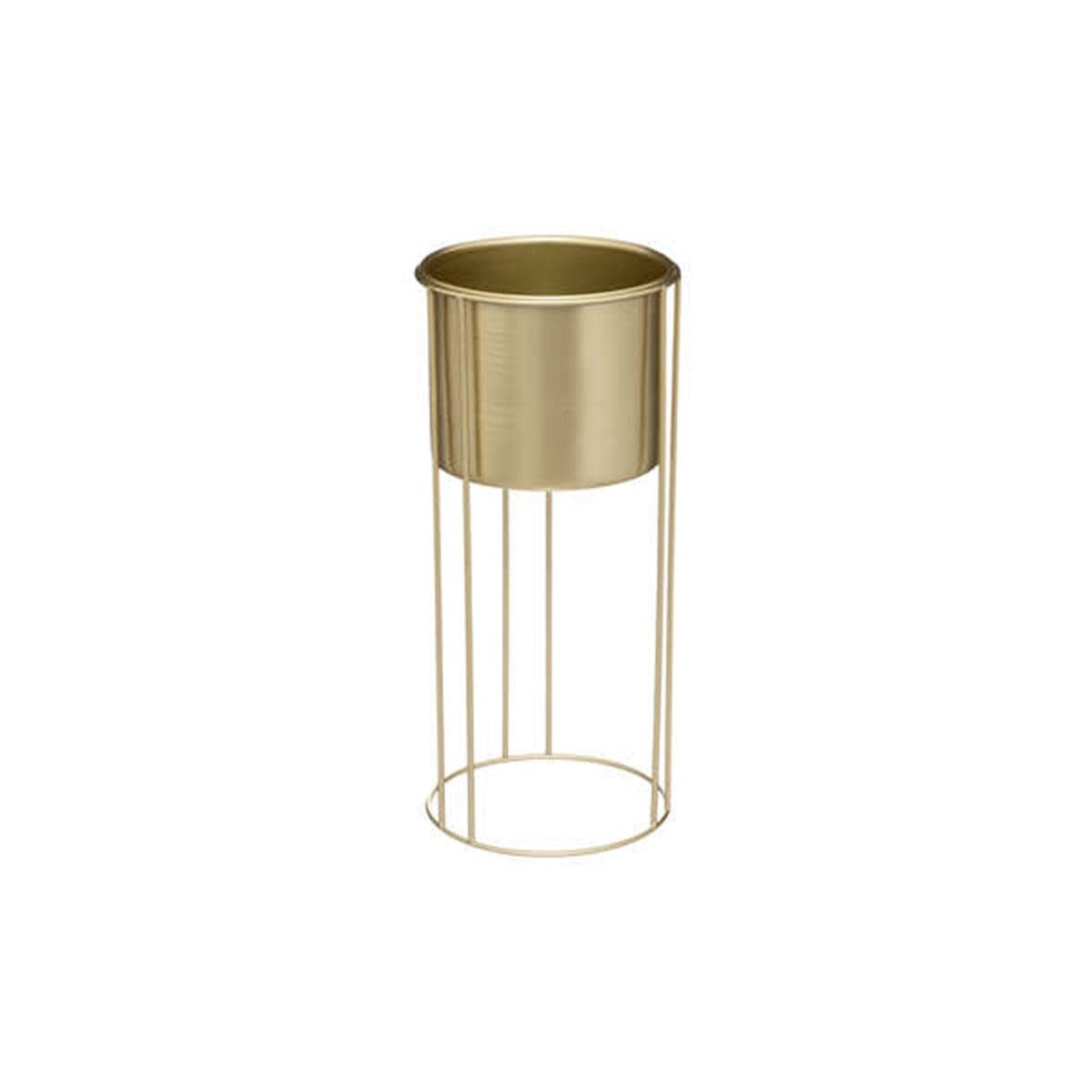 Atmosphera Créateur d'intérieur - Lot de 2 Cache-Pots sur Pied Artif 58cm Or