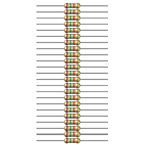 Image of 1.5k Ohm Resistor 1 /4W 5% Tolerance, Pack of 100 (1.5k Ohm)