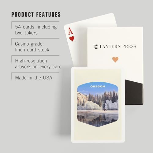 Baraja de Poker Lantern Press Oregon 52 Cartas miniatura 3