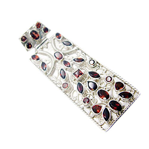 Colliers pendentif argent véritable anti-ternissement multi gemmes - 4
