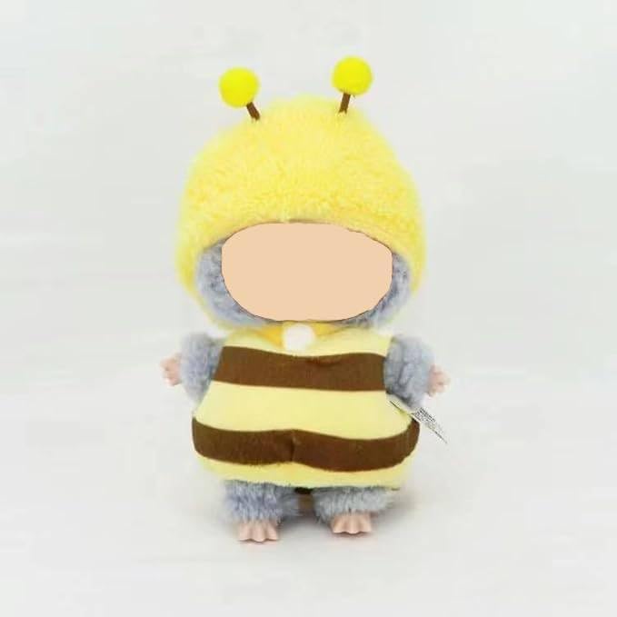 17cm Doll Clothes Outfit – Compatible with Labubu Dolls – No Doll Included – Fashion Accessories for Collectors(3D bee)