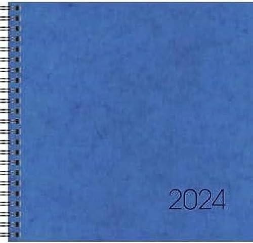 Rido/idé Wochenkalender 2024 'partner/Industrie I' – 7,2x11,2 Cm, Blau, Mit Monatsplan & Infos