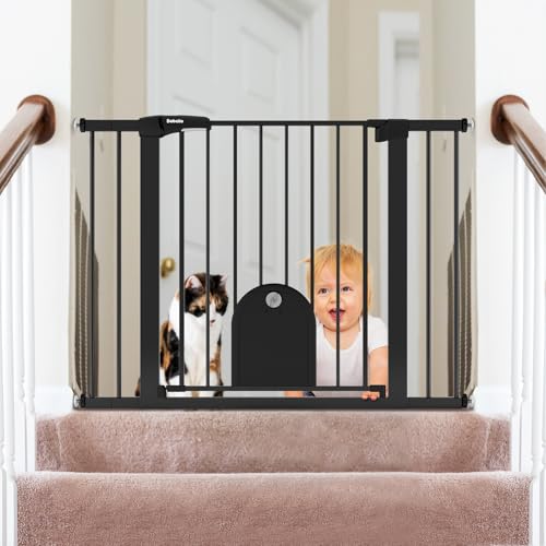 BABELIO Portão Automático Para Bebês Com Porta Gatos, 29-43