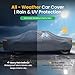 GMC Sierra Truck Cover Custom Fit 2002-2025 Double/Extended/Crew Cab Short Bed(5.7'-6.6') With Door Zipper, 10 Layer Pickup Truck Cover Waterproof All Weather, Car Tarp for Wind Dust Sun etc Protecor.