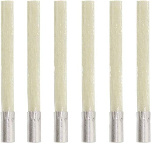 Glass Fiber Scratch Brush - 4-45/64" Brush Length, 4-45/64" OAL, 1-13/64" Trim Length, Plastic Handle 6/Case (15 Cases)