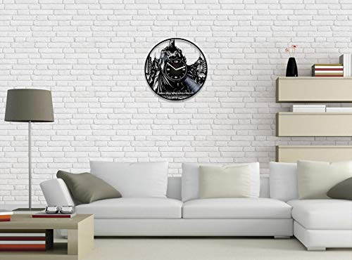 Decorstudioua Batman Vinyl Record Wall Clock Batman Wall Clock Modern Dc Comics Gift Batman Wall Clock Large Dc Comics Clock Batman Gift Batman Clock 12 Inch Clock Gift For Man Batman Vinyl Clock #TOP3