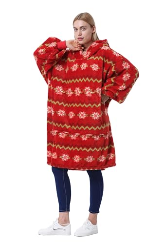 Catalonia Oversized Wearable Blanket Hoodie with Plush Lining