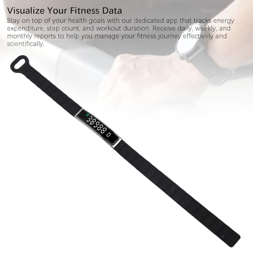 ASHATA Smart Armband, Fitness -Tracker mit BT 5.3 Wasserdichtem Magnetgurt mit Fernfotografie -Anrufbenachrichtigungen f&uuml;r - -Sportmodi (Black)