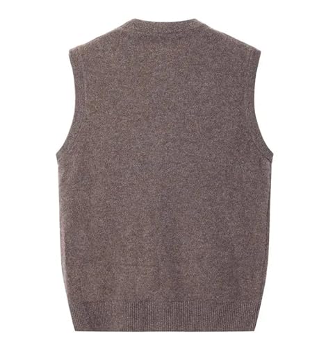 Jegsnoe Men Cashmere Sweater Vest Autumn Winter Casual V-Neck Button Sleeveless Cardigan Vest Sweater2
