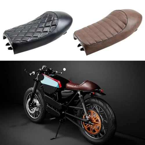 Selle de Moto Remplacement Étanche ZHANGTONG à Bosse Cafe Racer