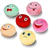 smartelf Squeaky Dog Toys Soft Stuffed Balls,Interactive Fetch Play Dog Toys for Small Medium...