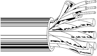 Belden 8774 22 AWG 9 Pair PVC Jacket HDPE Foil Shield CM Rated Cable (500FT)
