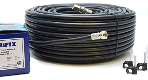 SSL Satellites 3 Meter RG6 Satellite TV Coax Cable Extension Kit with Fitted F Connectors for Sky Q HD Freesat & Virgin - Image 2