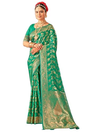 Sari traditionnel en soie pure 15107 à porter pour illuminer vos fêtes et soirées indiennes