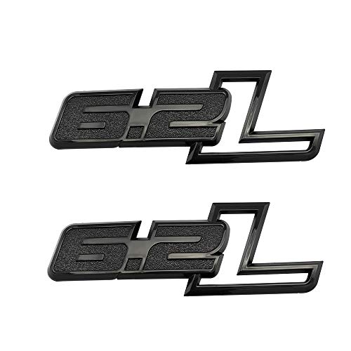 COMK Door Fender Bumper Auto Sticker Decal for 19 21 Chevrolet Silverado 6.2L Gloss Black Emblem Sierra Camaro GMC Ford F150 F250 F350 Trucks (Black)