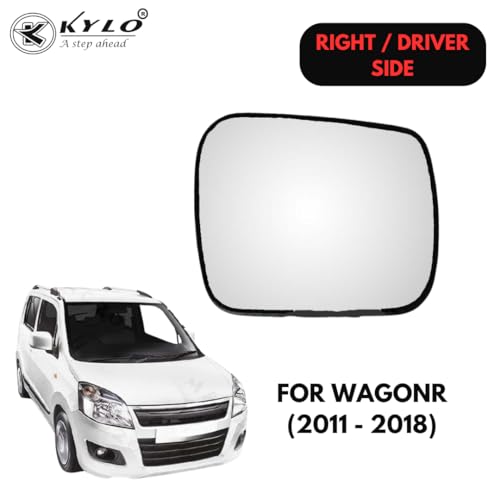 Image of Kylo WagonR (2011-2018) Driver Side (Right Side) Car Side Mirror Glass /Tukdi /Sub Mirror Plate