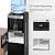 Electactic Water Dispenser with Ice Maker, Top Loading Hot & Cold Water Cooler for 5 Gallon Bottles, Child Safety Lock, Ideal for Home, Office, Garage – Black