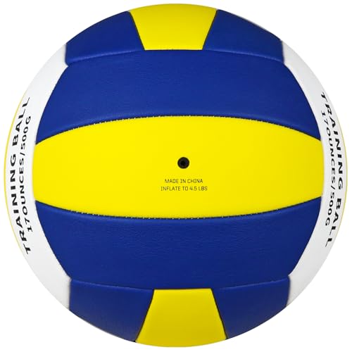 Image of RUN2PEAK Heavy Weight Volleyball Ball Official Size 5 Setter Training Volleyballs PU Practice Volley Balls for Indoor Rebounder Equipment Setters Weighted Volleyball Setting Trainer