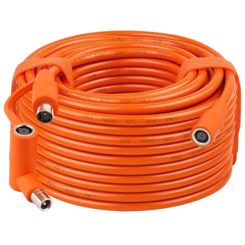 14AWG DC 8mm Extension Cable for Solar Panel 75FT,DC7909 Solar Panel Cable Female to Male with DC8020 Male Adapter Compatible with Aker,GZ Yeti,BLUETT,Jackery Portable Power Station - 75 Foot