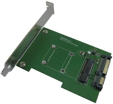Adaptador SATA III para mSATA SSD con bracket PCI-e miniatura 2