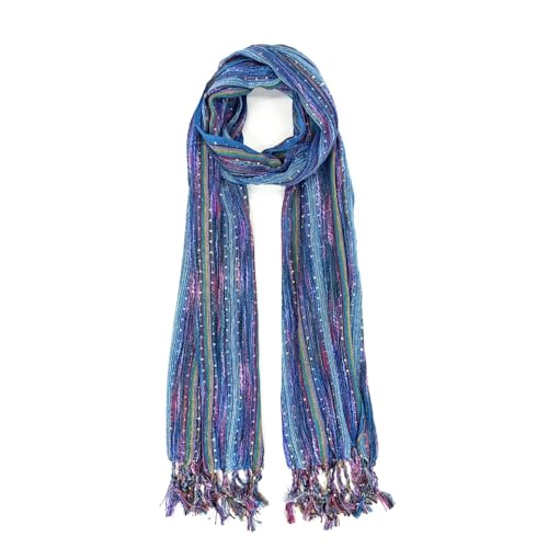 Humble Hilo Multi-Colored Scarf/Shawl for Women Lightweight Head or Neck Scarf