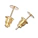 Outus 100 Pieces Earring Pin Studs and Backs Hypoallergenic Stainless Steel Bullet Clutch Earrings Safety Backs and Blank Pin Studs Findings Posts