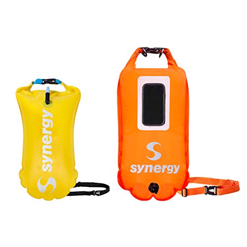 Synergy Swim Buoy for Triathlon and Open Water Swimming (Orange, 28L)