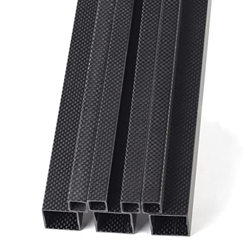 1Pcs 3K Plain Matte Texture Tube Length 500mm OD8mm 10mm 15mm 20mm 25mm 30mm 100% Full Carbon Fiber Rectangular Square Tube For RC(12x12x8mm)