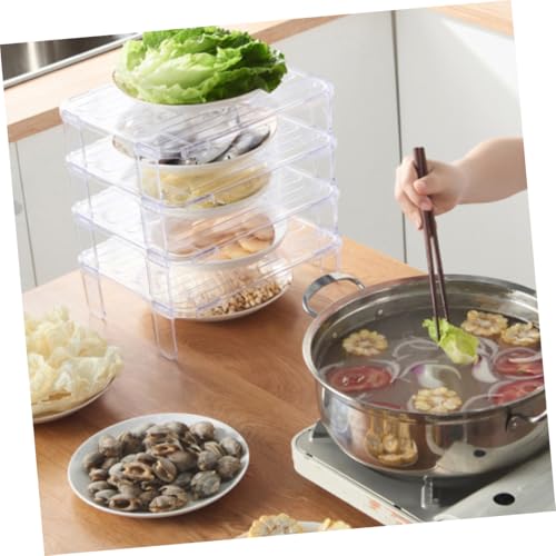 Étagère de rangement transparente empilable pour cuisine et maison - 8