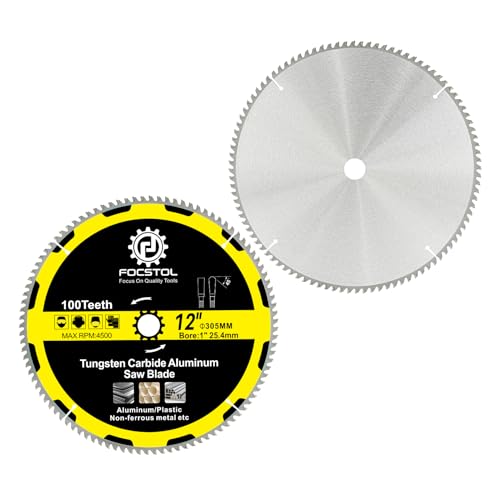 FOCSTOL 12 Inch 100 Tooth TCG 2-Pack Aluminum Cutting Blade