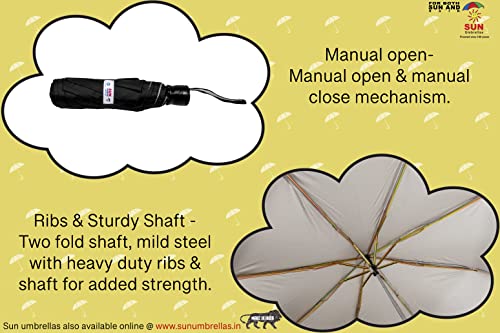 Image of Sun Umbrella S-Series, 3 Fold, UV Protective, Compact and Light weight