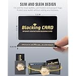 RFID Blocking Card,Contactless NFC Debit Credit Card Passport Protector, One Card Protects Entire Wallet/Purse for Men & Women, Smart Slim Design Perfectly Fits in Wallet/Purse (4Pack Black) - Image 5