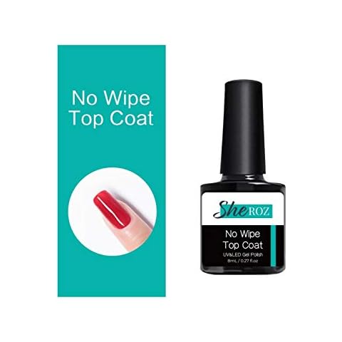 Sheroz 8ml No Wipe top Coat UV Gel polish UK BRAND Cover
