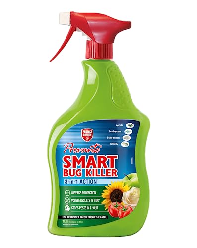 Provanto Smart Bug Killer, 1L – Fast Acting Bug Killer Spray – Stops Pests In 1 Hour – Insect Repellant – Contact And Systemic Insecticide With 8 Weeks Protection