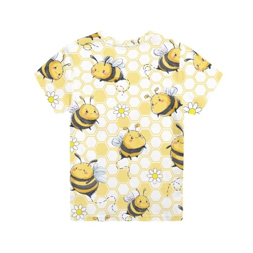 Image of WELLFLYHOM Kids Tshirts Girls Boys Short Sleeve Crewneck Tees Shirts Casual Sport Pullover Tops Size 3-16 Years