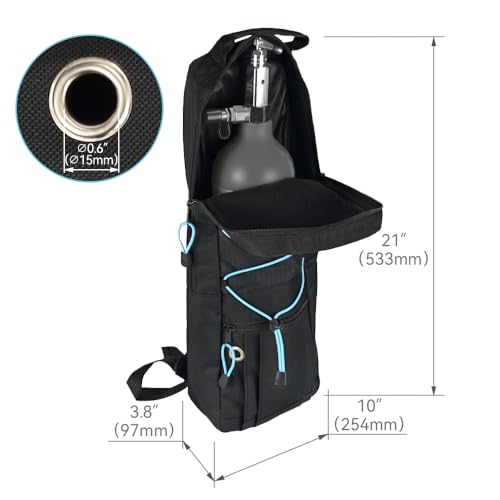Portable Oxygen Tank Backpack for A, B(M6), C(M9), D, M2, Ml6, M7 Size Oxygen Cylinders, Durable Oxford Material with Chest Strap & Four Outlet Holes, Wheelchair Bag for Travel, Storage & Carry - Image 8