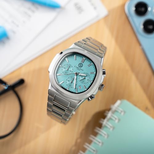 Image of Carlton London Men Stainless Steel Analog Watch | Black Waterproof Watches for Men Boys Male | Fashionable Trendy Quartz Movement Wrist Watch