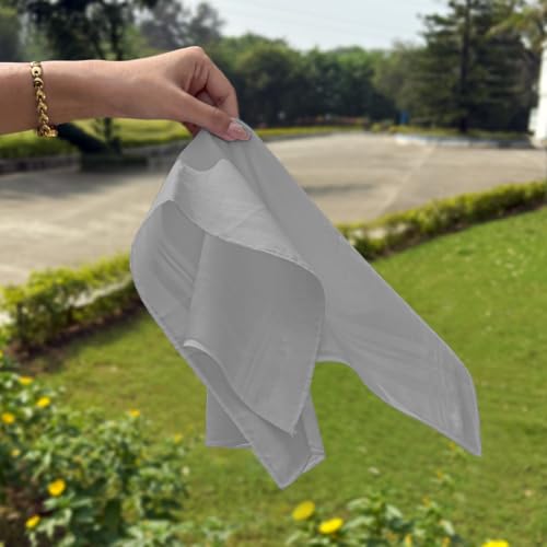 Image of HEELIUM Bamboo Handkerchief for Men & Women | Ultra Soft & Absorbent | Multipurpose Premium Rumal | Large Size 43 x 45 CM