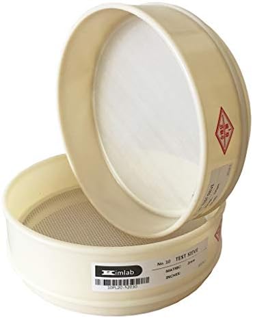 PL20 Test Sieve #120 / 125μm Mesh Size,Nylon Mesh Cloth, Plastic Frame,20cm Diameter