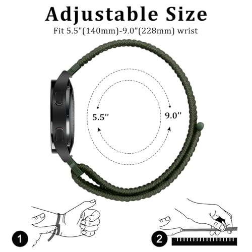 AK f&uuml;r Garmin Venu 2/Venu 3/Forerunner 265 Armband Herren Damne, 22mm Quick Release Armb&auml;nder Nylon Ersatzarmband f&uuml;r Garmin Vivoactive 4/Forerunner 255