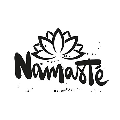 CasaJame Juego de 40 (2 Paquetes de 20 Piezas Cada uno) Servilletas de Papel Desechables 3 Capas Velos 33x33cm Color Blanco Negro Motivo Namaste Cover