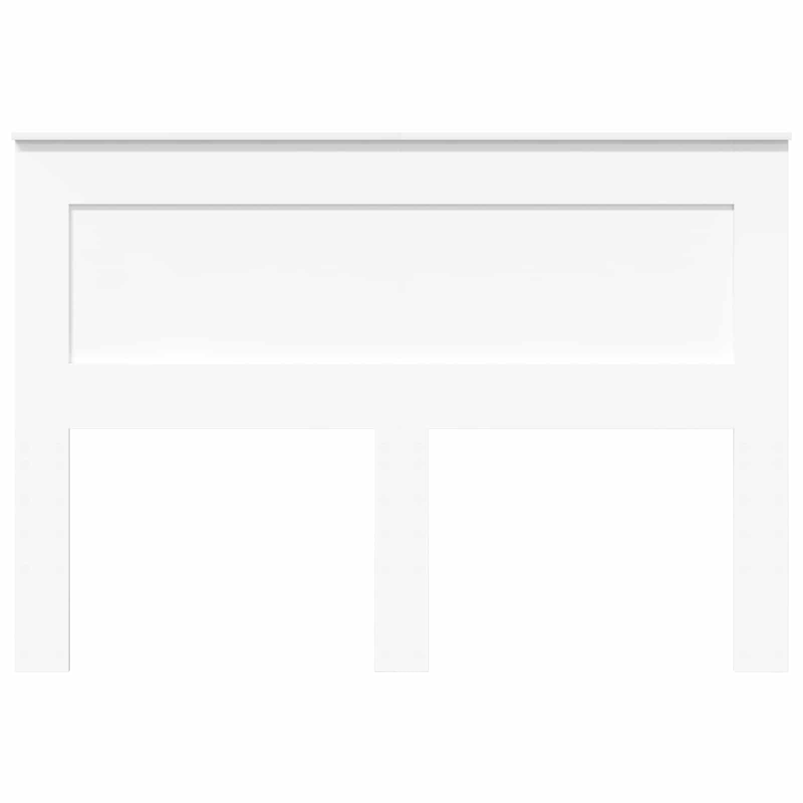 Tomostar Tête de lit, Armoire Tête de lit sur Pied Meuble de Chambre à Coucher avec Blanc 140 cm Bois d'ingénierie
