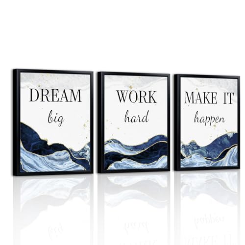 LevvArts Motivational Office Decor Dream Big Work Hard Make It Ha...