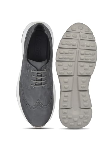 Bata Men Casual Lace-Up Derby Shoes - Gray Grey - Image 5